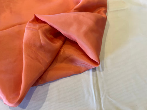 #1096 Coral  Bemberg Lining Remnant