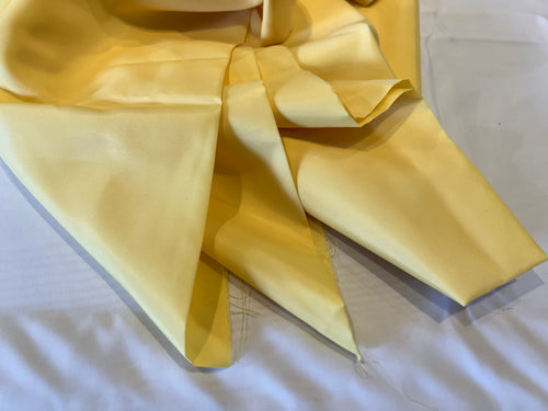 #1097 Yellow  Bemberg Lining Remnant