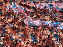 Load image into Gallery viewer, Blue &amp;  Dark Rose Shirting 100% Cotton.   1/4 Metre Price