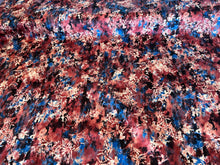 Load image into Gallery viewer, Blue &amp;  Dark Rose Shirting 100% Cotton.   1/4 Metre Price