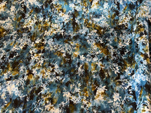 Load image into Gallery viewer, Blue &amp; Green Abstract Shirting 100% Cotton.   1/4 Metre Price