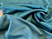 Load image into Gallery viewer, Teal Radiance 55% Cotton 45% Silk.  1/4 Metre Price