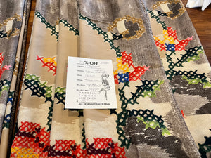 #1404 Didier Parakian Needlepoint 95% Viscose 5% Elastane Georgette  Remnant
