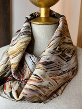 Load image into Gallery viewer, Fall Brushstrokes 100% Silk Scarf