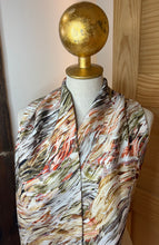 Load image into Gallery viewer, Fall Brushstrokes 100% Silk Scarf