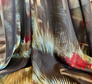 Northern Lights  100% Silk Georgette     1/4 Metre Price