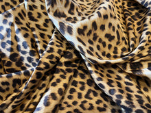 Load image into Gallery viewer, #1406 Designer Exclusive Leopard 100% Silk  100% Silk Remnant