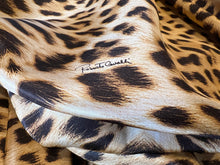 Load image into Gallery viewer, #1406 Designer Exclusive Leopard 100% Silk  100% Silk Remnant
