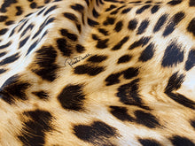 Load image into Gallery viewer, #1406 Designer Exclusive Leopard 100% Silk  100% Silk Remnant