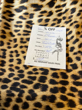 Load image into Gallery viewer, #1407 Designer Exclusive Leopard 100% Silk  100% Silk Remnant