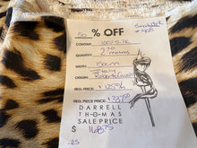 Load image into Gallery viewer, #1408 Designer Exclusive Leopard 100% Silk  100% Silk Remnant