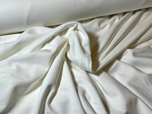 Load image into Gallery viewer, White 95% Bamboo 5% Spandex Knit.    1/4 Meter Price