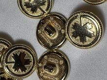 Load image into Gallery viewer, Gold Canadian Maple Leaf Button Button