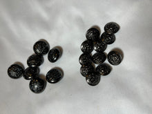 Load image into Gallery viewer, Vintage Black Glossy Coat of Arms Shank Button