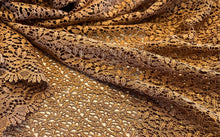 Load image into Gallery viewer, Exclusive Caramel Double Scalloped Lace 59% Nylon 41% Rayon.  1/4 Metre Price