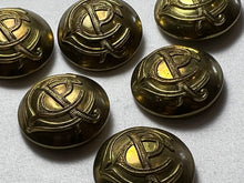 Load image into Gallery viewer, Genuine Vintage Canadian Postal Corps 25mm - 1911-1961 Brass Military uniform Buttons