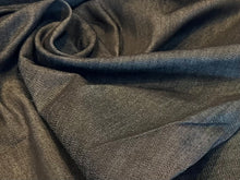 Load image into Gallery viewer, Black Heathered  100% Cotton Denim.     1/4 Metre Price