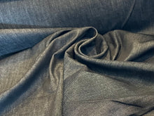 Load image into Gallery viewer, Black Heathered  100% Cotton Denim.     1/4 Metre Price