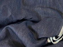 Load image into Gallery viewer, #1689 Italian Navy Blue  100% Cotton Denim Remnant