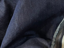 Load image into Gallery viewer, #1689 Italian Navy Blue  100% Cotton Denim Remnant