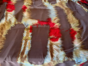 Northern Lights  100% Silk Georgette     1/4 Metre Price