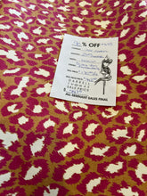 Load image into Gallery viewer, #1693 Designer Passion Pink Spotted Cat 100% Cotton Remnant