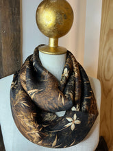 Load image into Gallery viewer, Fall Floral 100% Silk Georgette Scarf