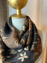 Load image into Gallery viewer, Fall Floral 100% Silk Georgette Scarf