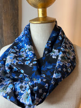 Load image into Gallery viewer, Summer Floral 100% Silk Georgette Infinity Scarf