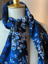 Load image into Gallery viewer, Summer Floral 100% Silk Georgette  Scarf