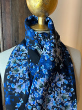 Load image into Gallery viewer, Summer Floral 100% Silk Georgette  Scarf