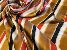 Load image into Gallery viewer, Luciano Striped 100% Silk Charmeuse    1/4 Metre Price
