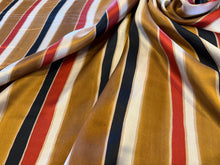 Load image into Gallery viewer, Luciano Striped 100% Silk Charmeuse    1/4 Metre Price