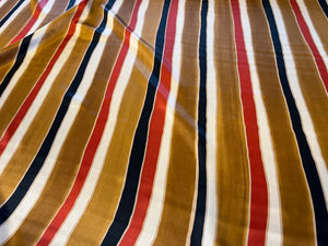 Luciano Striped 100% Silk Charmeuse    1/4 Metre Price
