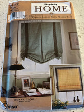 Load image into Gallery viewer, Simplicity Pattern #9117 Roman Shade Pattern