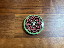 Load image into Gallery viewer, Black, Red &amp; Green Hand painted Button    Price per button