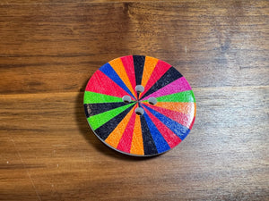 Kaleidoscope Painted Button    Price per button