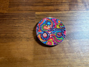 Intricate Paisley Painted Button    Price per button (Copy)