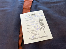 Load image into Gallery viewer, #1698 Blue &amp; Orange Shot  80% Cotton 18% Polyester 2% Spandex Denim Remnant