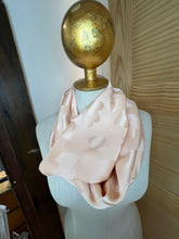 Load image into Gallery viewer, Designer Hearts 100% Silk Charmeuse Infinity Scarf