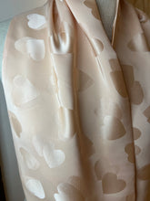 Load image into Gallery viewer, Designer Hearts 100% Silk Charmeuse Infinity Scarf