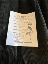 Load image into Gallery viewer, #1552  Black 100% Polyester Issey Crinkle Remnants 2x available