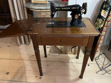 Load image into Gallery viewer, Vintage Singer sewing machine in cabinet - Circa 1928