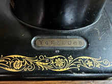 Load image into Gallery viewer, Vintage Singer sewing machine in cabinet - Circa 1928