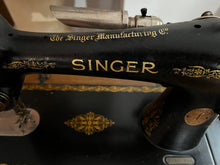 Load image into Gallery viewer, Vintage Singer sewing machine in cabinet - Circa 1928