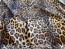 Load image into Gallery viewer, Exclusive Safari Leopard 95% Silk 5% Elastane  Charmeuse  1/4 Metre Price
