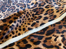 Load image into Gallery viewer, Exclusive Safari Leopard 95% Silk 5% Elastane  Charmeuse  1/4 Metre Price