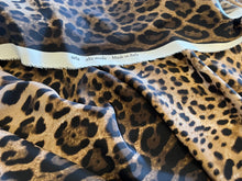 Load image into Gallery viewer, Exclusive Snow Leopard 100% Silk Crepe de Chine    1/4 Metre Price