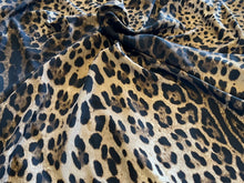 Load image into Gallery viewer, Exclusive Wild Brown Leopard 100% Silk Crepe de Chine    1/4 Metre Price