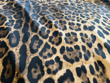 Load image into Gallery viewer, Exclusive Wild Brown Leopard 100% Silk Crepe de Chine    1/4 Metre Price